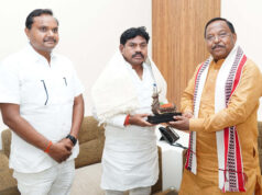 उत्तरप्रदेश के राज्य मंत्री श्री संजय सिंह गौड़ ने मंत्री श्री रामविचार नेताम से की मुलाकात