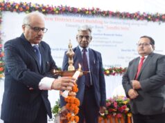 मुख्य न्यायाधिपति श्री रमेश सिन्हा ने दुर्ग में नवीन न्यायालय भवन के निर्माण हेतु किया भूमिपूजन
