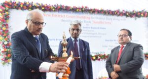 मुख्य न्यायाधिपति श्री रमेश सिन्हा ने दुर्ग में नवीन न्यायालय भवन के निर्माण हेतु किया भूमिपूजन