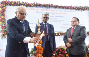 मुख्य न्यायाधिपति श्री रमेश सिन्हा ने दुर्ग में नवीन न्यायालय भवन के निर्माण हेतु किया भूमिपूजन