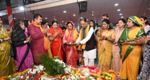 CM साय ने पवित्र श्रावण मास में अपने निवास में किया रुद्राभिषेक