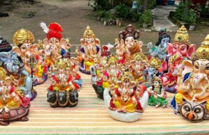 आस्था के साथ पर्यावरण संरक्षण का संदेश दे रही बंदियों की गणेश प्रतिमाएं