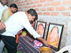 उप मुख्यमंत्री श्री विजय शर्मा ने महाराष्ट्र सड़क हादसे में मृतकों के परिजनों से मिलकर व्यक्त की संवेदना