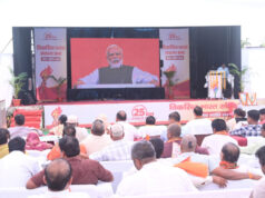 जनसेवा से राष्ट्रसेवा के 25 वर्ष के संकल्प के साथ जिले में निकली सेवा ज्योति यात्रा