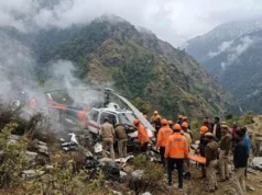 उत्तराखंड के जोशीमठ में हेलीकॉप्टर क्रैश, पायलट समेत 6 लोग थे सवार, सभी की मौत